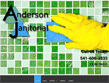 Tablet Screenshot of andersonjanitorial.net